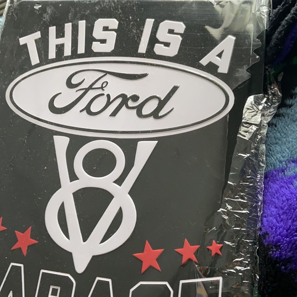 “This Is A V8 FORD Garage” Sign 12 1/2 x 16 - Picture 5 of 6
